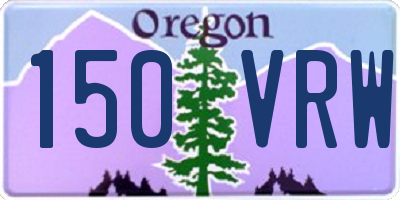 OR license plate 150VRW
