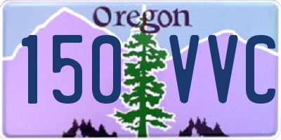 OR license plate 150VVC