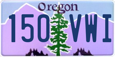 OR license plate 150VWI