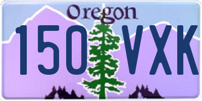 OR license plate 150VXK