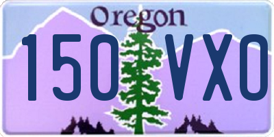 OR license plate 150VXO