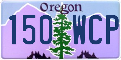 OR license plate 150WCP