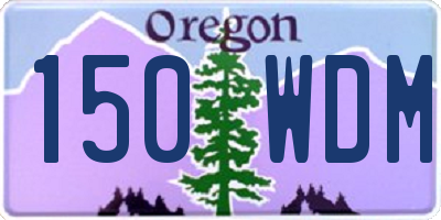 OR license plate 150WDM