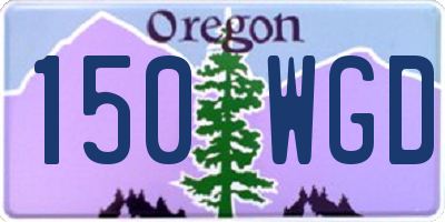 OR license plate 150WGD
