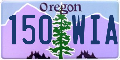 OR license plate 150WIA