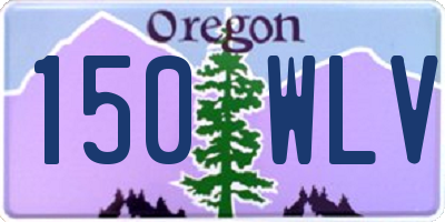OR license plate 150WLV