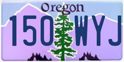 OR license plate 150WYJ