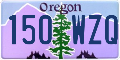 OR license plate 150WZQ