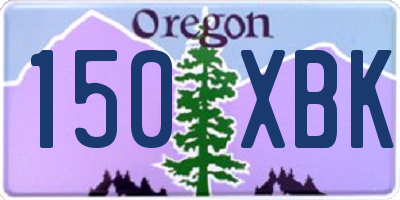 OR license plate 150XBK