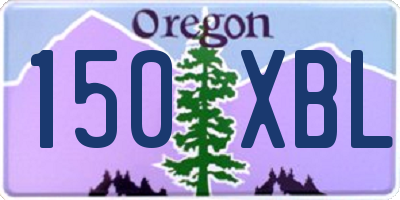 OR license plate 150XBL