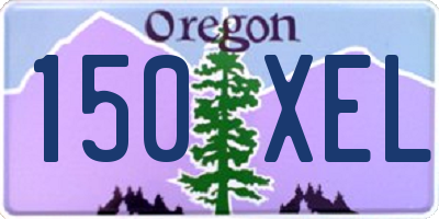 OR license plate 150XEL