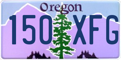 OR license plate 150XFG