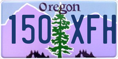 OR license plate 150XFH