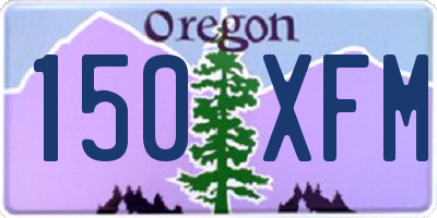 OR license plate 150XFM