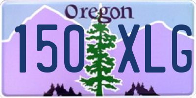 OR license plate 150XLG