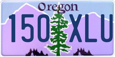 OR license plate 150XLU