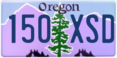OR license plate 150XSD