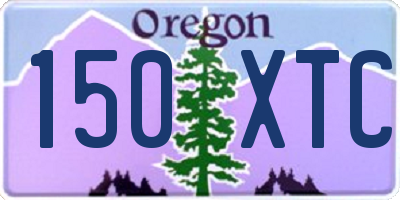 OR license plate 150XTC