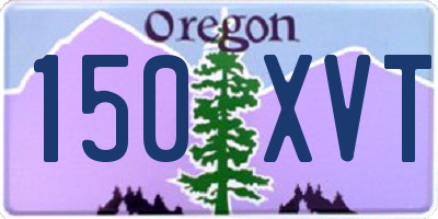 OR license plate 150XVT