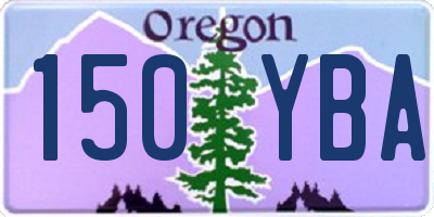 OR license plate 150YBA