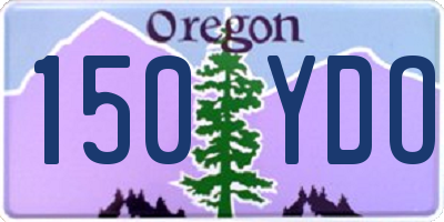 OR license plate 150YDO