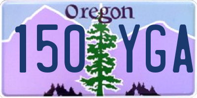 OR license plate 150YGA