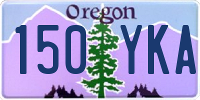 OR license plate 150YKA