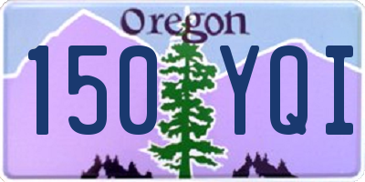 OR license plate 150YQI