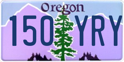 OR license plate 150YRY