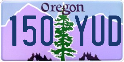 OR license plate 150YUD
