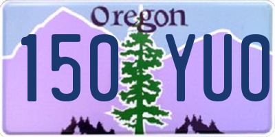 OR license plate 150YUO