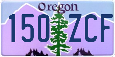 OR license plate 150ZCF