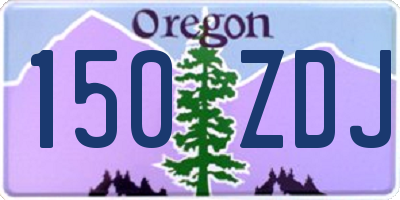 OR license plate 150ZDJ