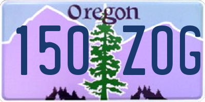 OR license plate 150ZOG