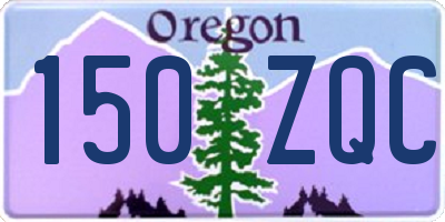 OR license plate 150ZQC