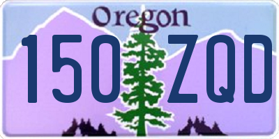 OR license plate 150ZQD