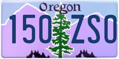 OR license plate 150ZSO