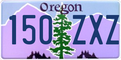 OR license plate 150ZXZ