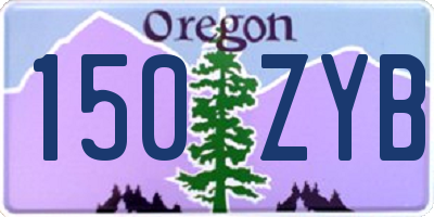 OR license plate 150ZYB