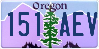 OR license plate 151AEV