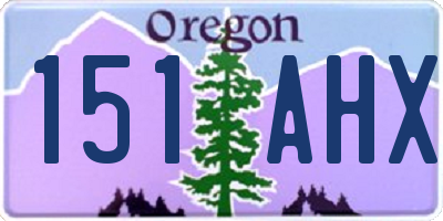 OR license plate 151AHX