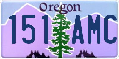 OR license plate 151AMC