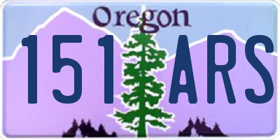OR license plate 151ARS