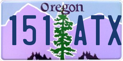OR license plate 151ATX
