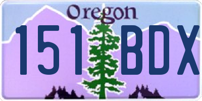 OR license plate 151BDX