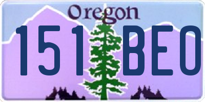 OR license plate 151BEO