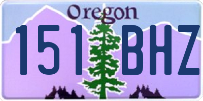 OR license plate 151BHZ