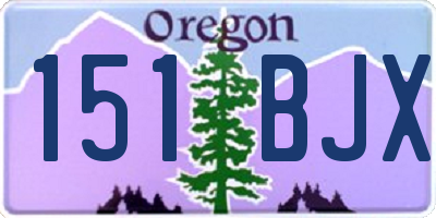 OR license plate 151BJX