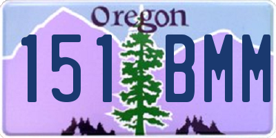 OR license plate 151BMM