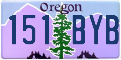 OR license plate 151BYB